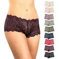 thumbnail image 1 of Alyce Ives Intimates Lace Boyshort Panties, 4X, 10 Pack, 1 of 5