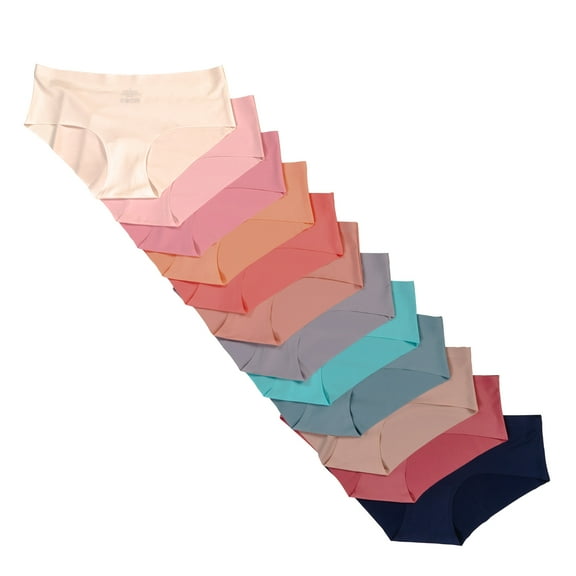 Alyce Ives Intimates Laser Cut Bikini for Women, L, Solids, 12 Pack