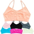 thumbnail image 1 of Alyce Ives Intimates Seamless Girls Sports Bra, Brights, S, 7 Pack, 1 of 7