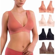 Alyce Ives Intimates Seamless Lounge Bralette Laser Cut 3, S, 4 Pack