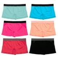 thumbnail image 1 of Alyce Ives Intimates Seamless No Show Women’s Boyshort, Side Cutout Design 3, L, 6 Pack, 1 of 6