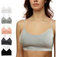 thumbnail image 1 of Alyce Ives Intimates Seamless Ribbed Sleep Bras for Women Padded Wireless Bra Pack, Small 5 pcs, 1 of 6