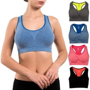 Sports Bras for Women Racerback Bra Sports Bra Pack, XL 4 pcs