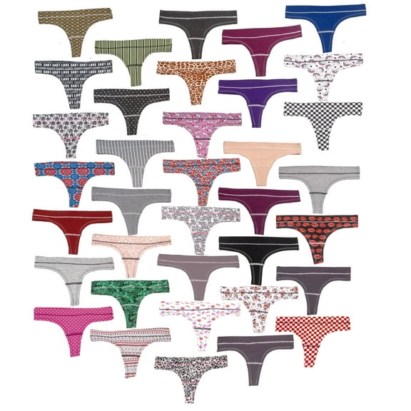 Alyce Ives Intimates Women’s Cotton Bikini Panties, Assorted, XL, 18 Pack