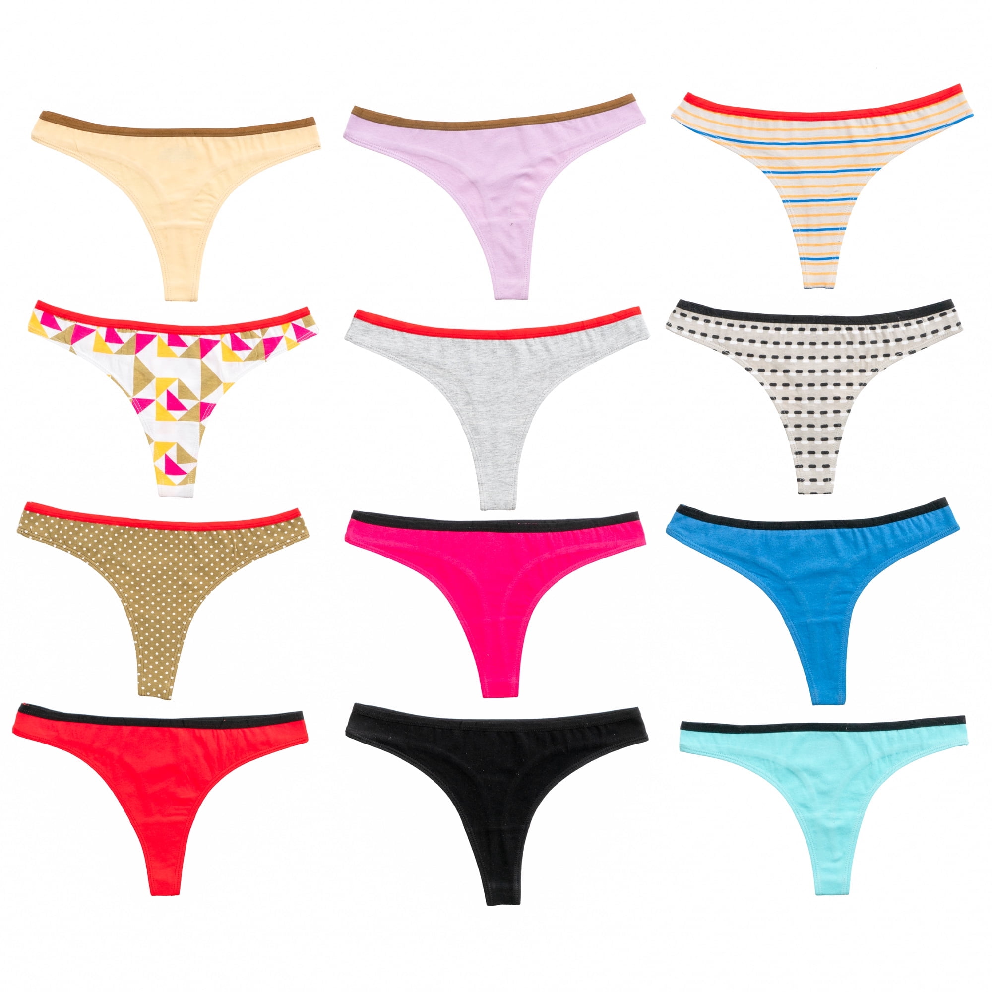 Alyce Ives Intimates Women’s Cotton Bikini,Panties, Prints & Solids, M ...