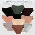 thumbnail image 1 of Alyce Ives Intimates Hipster Bikini Panties, Seamless Underwear for Women, Assorted, Small, 10-Pack, 1 of 3