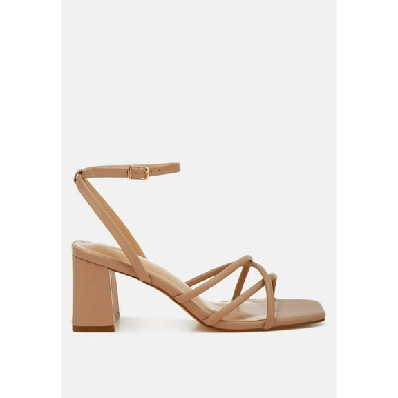 Alyona Low Block Heel Strappy Sandals