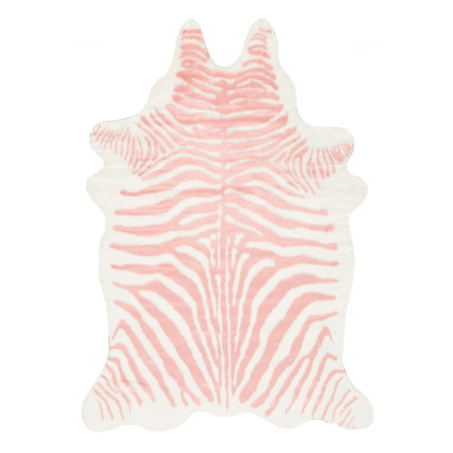 Alyssa Faux Zebra Cowhide Area Rug