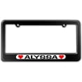thumbnail image 1 of Alyssa Love with Hearts License Plate Frame, 1 of 1
