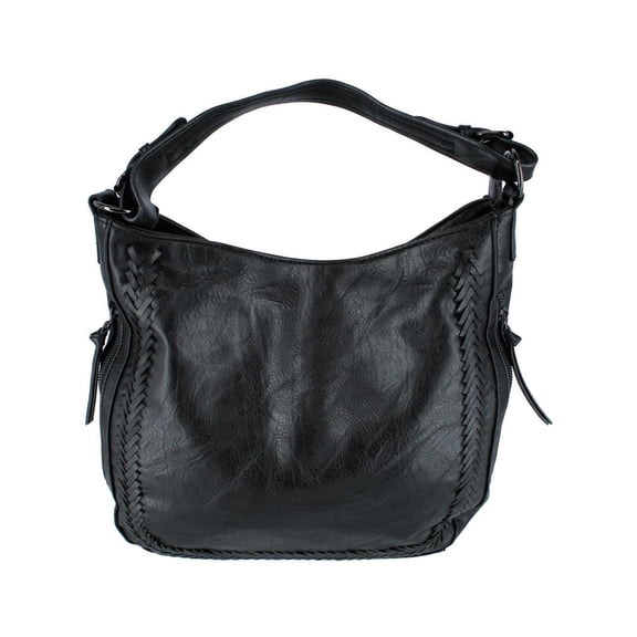 CTM  Synthetic Leather Adjustable Slouch Shoulder Handbag (Women)