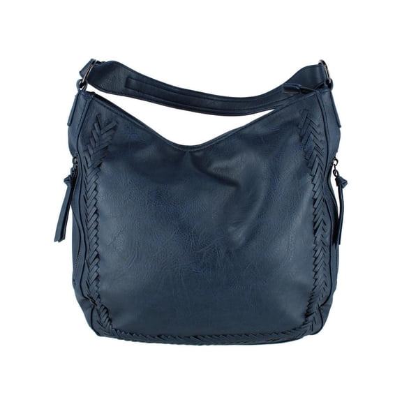 CTM  Synthetic Leather Adjustable Slouch Shoulder Handbag (Women)