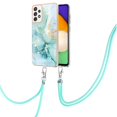 thumbnail image 1 of Alytech Galaxy A52 5G Case, Galaxy A52 4G Case, Soft TPU Rubber Stylish Marble Shockproof Anti-scratch Slim Lightweight Back Cover with Lanyard for Samsung Galaxy A52 5G/ Galaxy A52 4G, Green, 1 of 4