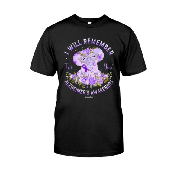 Alzheimer - Alzheimer'S Awareness I'Ll Remember For You Elephant Classic T-Shirt