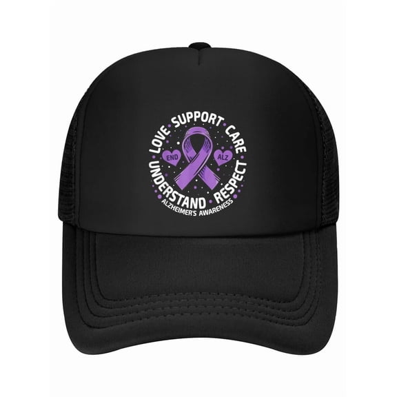 Alzheimer's Awareness END ALZ LOVE SUPPORT Alzheimer's Baseball Cap
