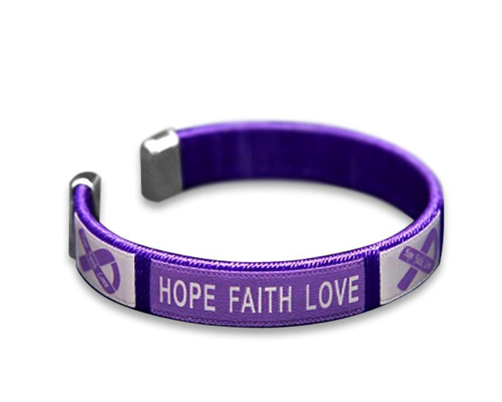 Amazon.com: 12Pcs Alzheimer's Disease Silicone Bracelet, I Wear to Fight  for The People I Love, Never Lose Hope, Wristband Bracelet, Purple Silicone  Wristband to Support Your Hero, Stretch Wristbands Unisex Size :