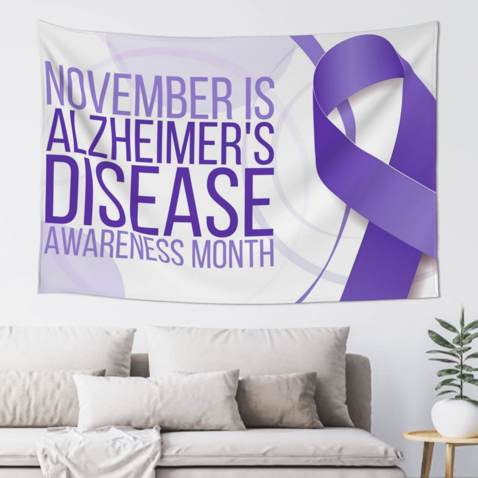 Alzheimer's Awareness Month Tapestry Banner BackdropFlag Photography