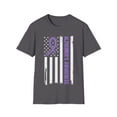 thumbnail image 1 of Alzheimer's Awareness Month USA Flag Purple Ribbon TShirt, 1 of 4