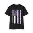 thumbnail image 1 of Alzheimer's Awareness Month USA Flag Purple Ribbon TShirt, 1 of 4