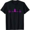 thumbnail image 1 of Alzheimer’s Awareness Purple Ribbon HeartbeatT-Shirt, 1 of 4