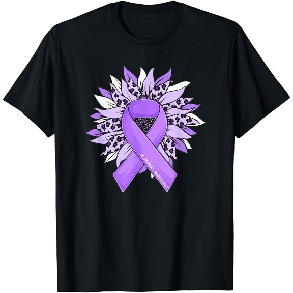 Alzheimers Sunflower End Alz Alzheimer' Awareness T-Shirt