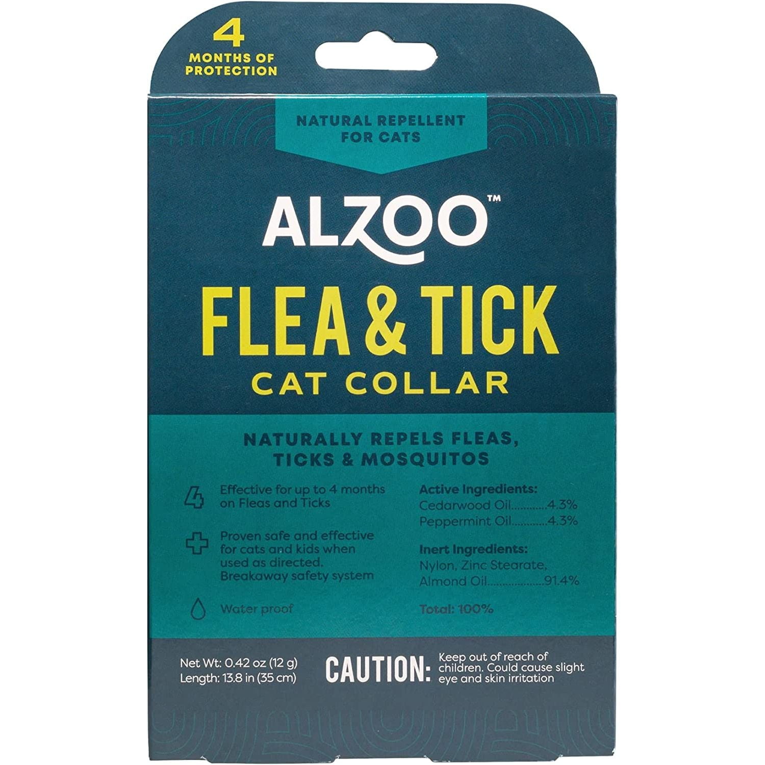 Alzoo Natural Repellent Flea and Tick Collar for Cats Alzoo Natural Repellent Flea and Tick Collar for Cats