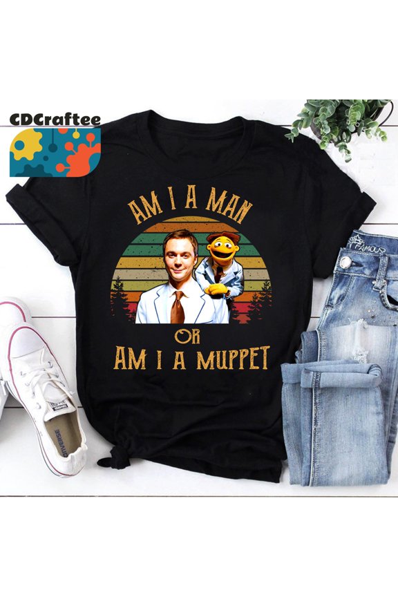 Am I A Man Or Am I A Muppet T-Shirt, Man Or Muppet Shirt, Muppets Shirt, Funny Muppets Shirt, Jason Segel Shirt, Vintage Shirt