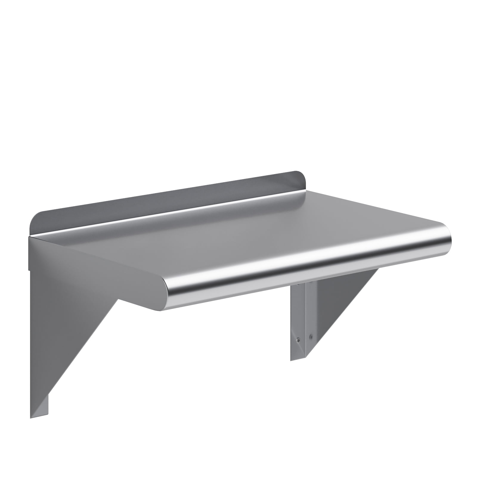 AmGood 10 in. x 16 in. Stainless Steel Wall Shelf | NSF Certified | Appliance & Equipment Metal Shelving | Kitchen, Restaurant, Garage, Laundry, Utility Room