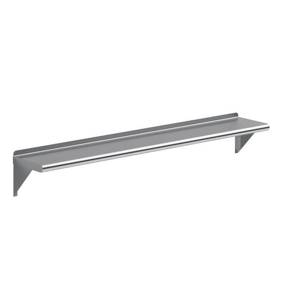 AmGood 10 in. x 60 in. Stainless Steel Wall Shelf | NSF Certified | Appliance & Equipment Metal Shelving | Kitchen, Restaurant, Garage, Laundry, Utility Room