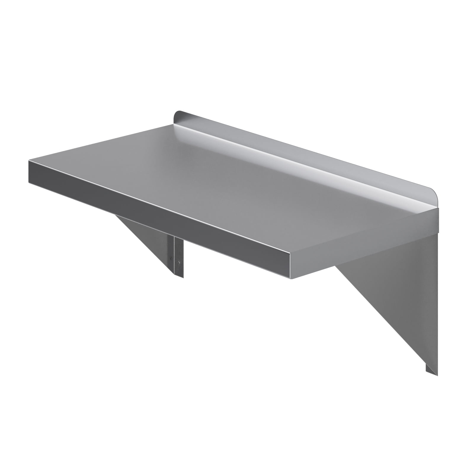 AmGood 12 in. x 24 in. Stainless Steel Wall Shelf With Squared Edge | NSF Certified | Appliance & Equipment Metal Shelving | Kitchen, Restaurant, Garage, Laundry, Utility Room