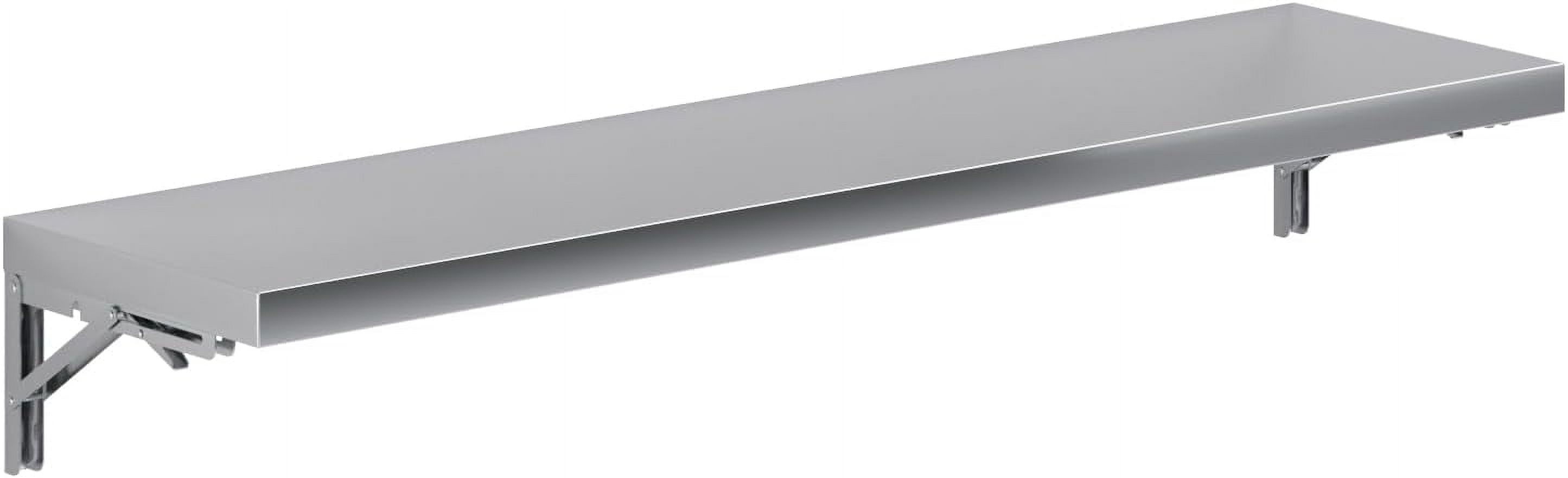AmGood 12" x 48" Stainless Steel Folding Wall Shelf NSF Certified