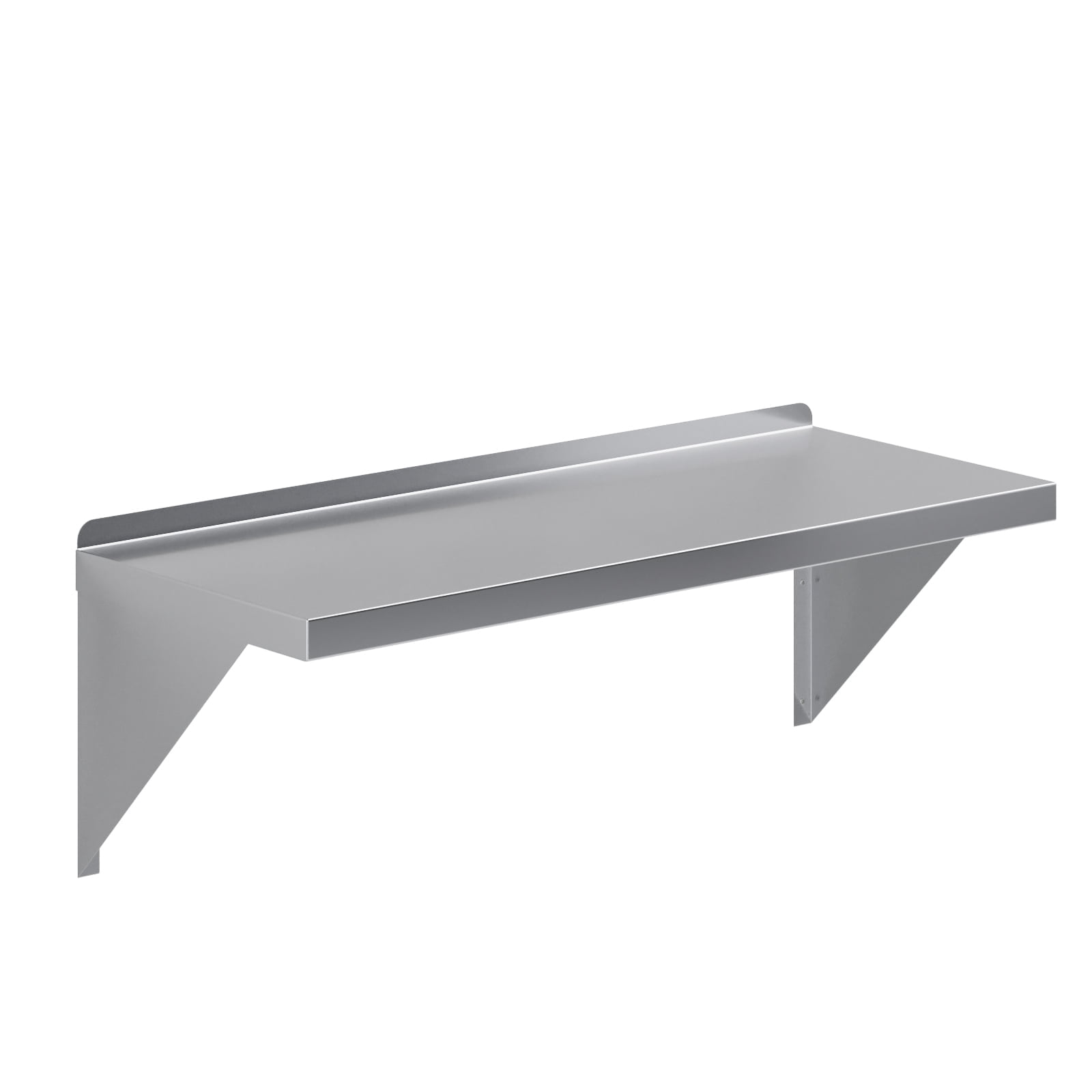 36" Stainless Steel Wall Shelf with Brackets
