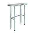 thumbnail image 1 of AmGood 14 in. x 30 in. Open Base Stainless Steel Work Table | Residential & Commercial, 1 of 8
