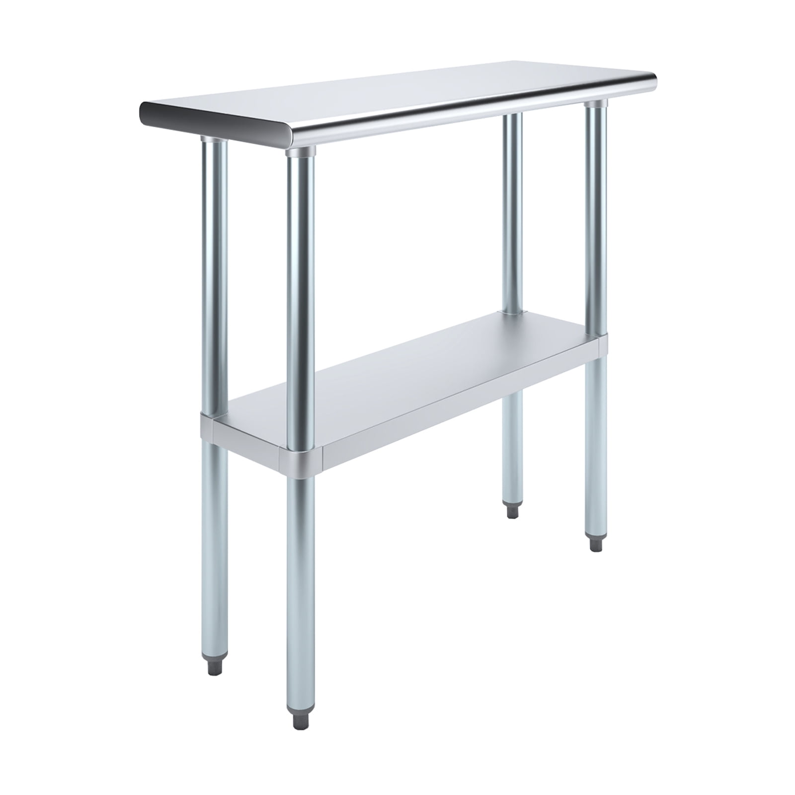 36" Stainless Steel Work Table with Galvanized Undershelf