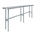 thumbnail image 1 of AmGood 14 in. x 84 in. Open Base Stainless Steel Work Table | Residential & Commercial, 1 of 8