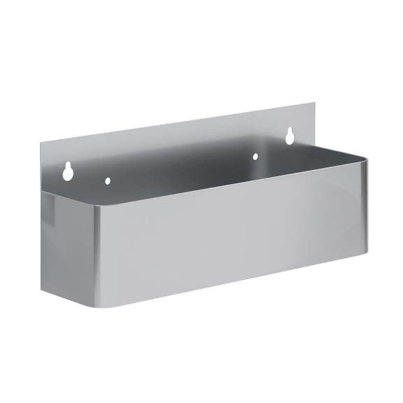 AmGood 15 in. Single Tier Stainless Steel Speed Rail Rack for Commercial Bars, NSF