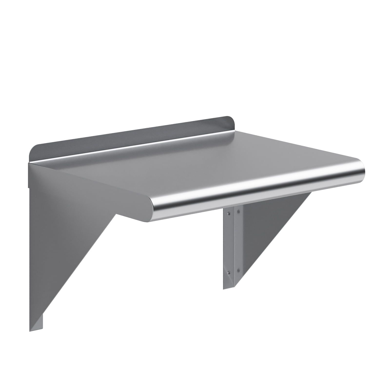 12" x 16" Stainless Steel Wall Shelf with Brackets