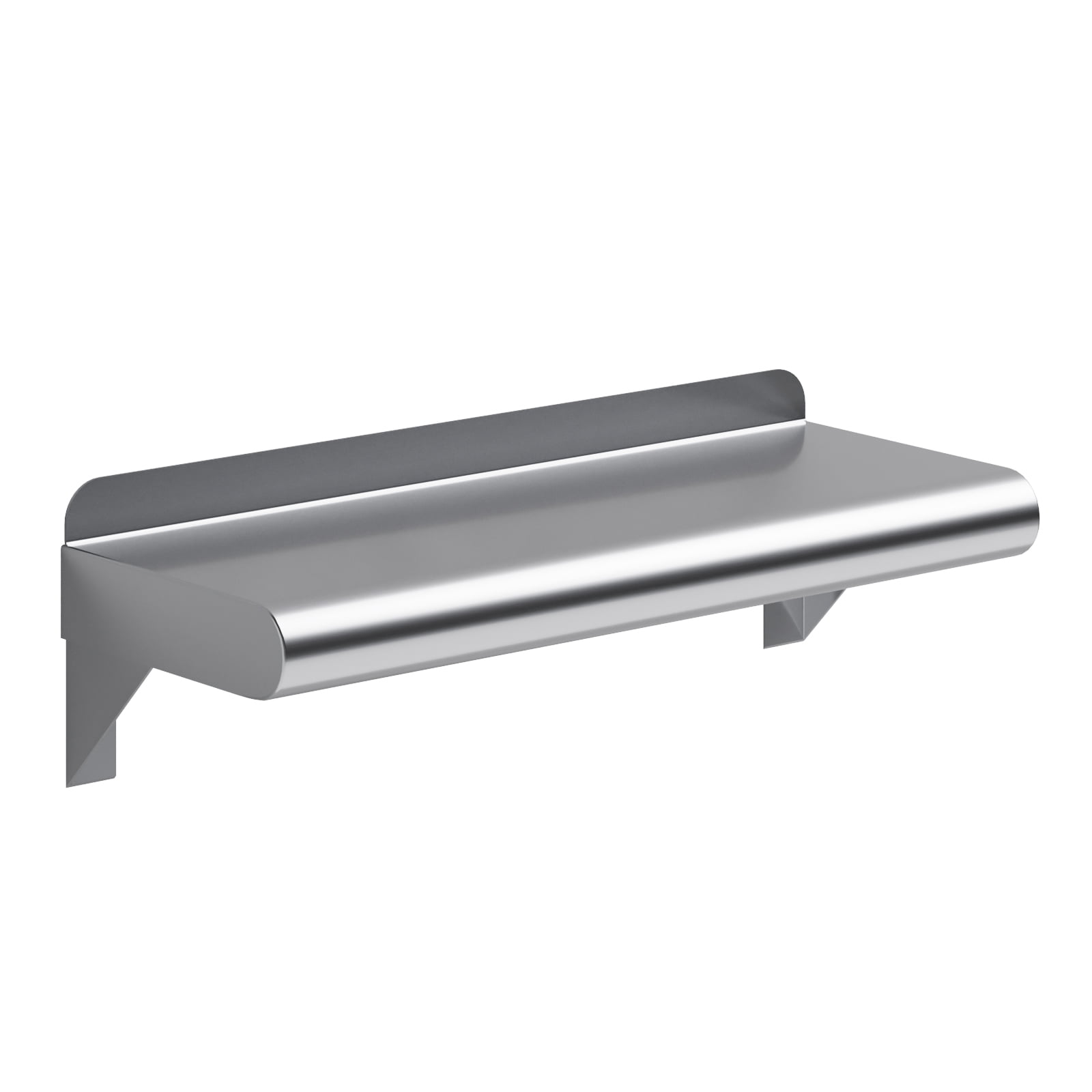 AmGood 6 in. x 16 in. Stainless Steel Wall Shelf | NSF Certified | Appliance & Equipment Metal Shelving | Kitchen, Restaurant, Garage, Laundry, Utility Room