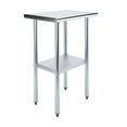 thumbnail image 1 of AmGood 18 in. x 24 in. Stainless Steel Table | Metal Utility Kitchen Prep Work Table | NSF, 1 of 9