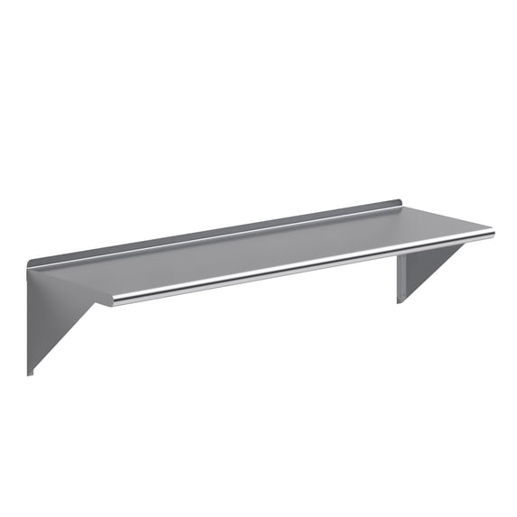 AmGood 18 in. x 60 in. Stainless Steel Wall Shelf | NSF Certified | Appliance & Equipment Metal Shelving | Kitchen, Restaurant, Garage, Laundry, Utility Room