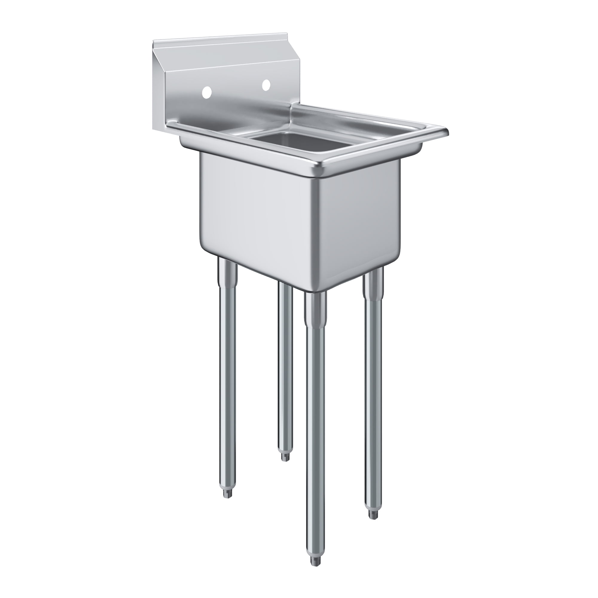 AmGood  22 in. x 18 in. Stainless Steel One Compartment Sink with 12 in. x 16 in. x 10 in. Bowl