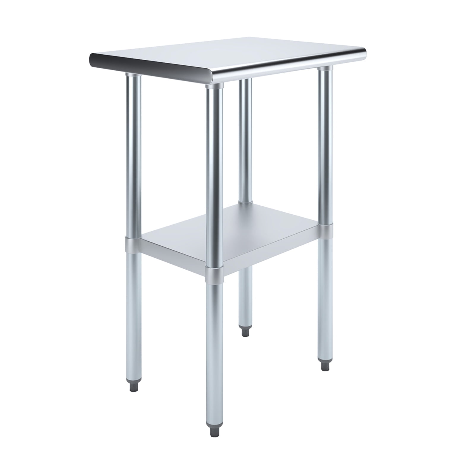 24" Stainless Steel Prep Table with Galvanized Undershelf