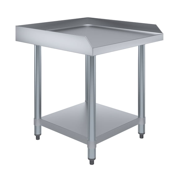 AmGood 24" x 24" Stainless Steel Equipment Stand | Height: 24" | Commercial Heavy Duty Grill Table