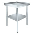 thumbnail image 1 of AmGood 30" Long x 30" Deep Commercial Work Table with Backsplash and Sidesplashes | Stainless Steel Prep Table for Kitchen, Restaurant, Garage, Laundry | NSF, 1 of 5