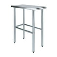 thumbnail image 1 of AmGood 30 in. x 15 in. Open Base Stainless Steel Work Table | Residential & Commercial, 1 of 9