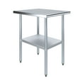 thumbnail image 1 of AmGood 30 in. x 24 in. Stainless Steel Table | Metal Utility Kitchen Prep Work Table | NSF, 1 of 9