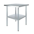 thumbnail image 1 of AmGood 30 in. x 30 in. Stainless Steel Table | Metal Utility Kitchen Prep Work Table | NSF, 1 of 8