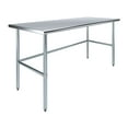 thumbnail image 1 of AmGood 30 in. x 72 in. Open Base Stainless Steel Work Table | Residential & Commercial, 1 of 9