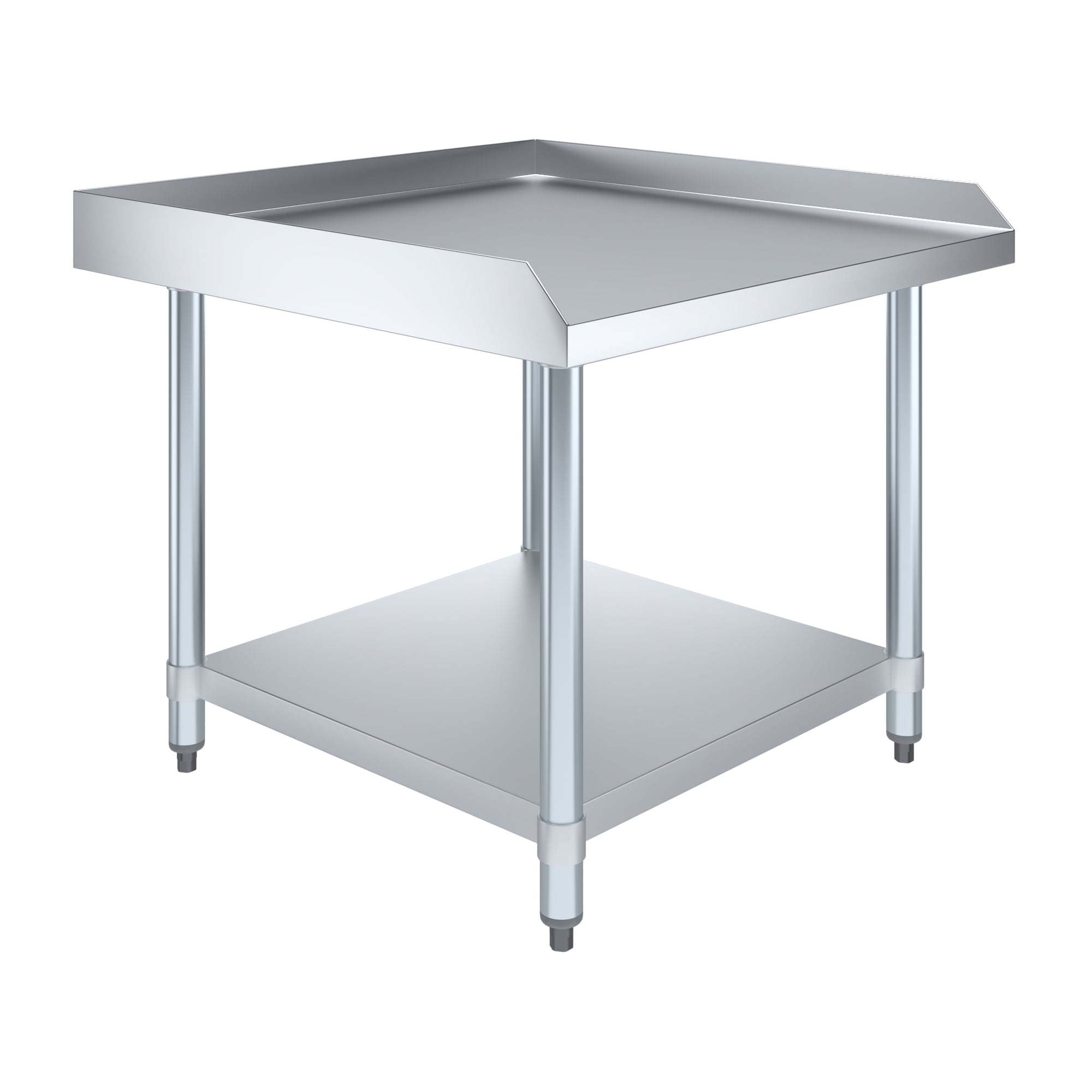 24" Stainless Steel Equipment Stand with Galvanized Undershelf