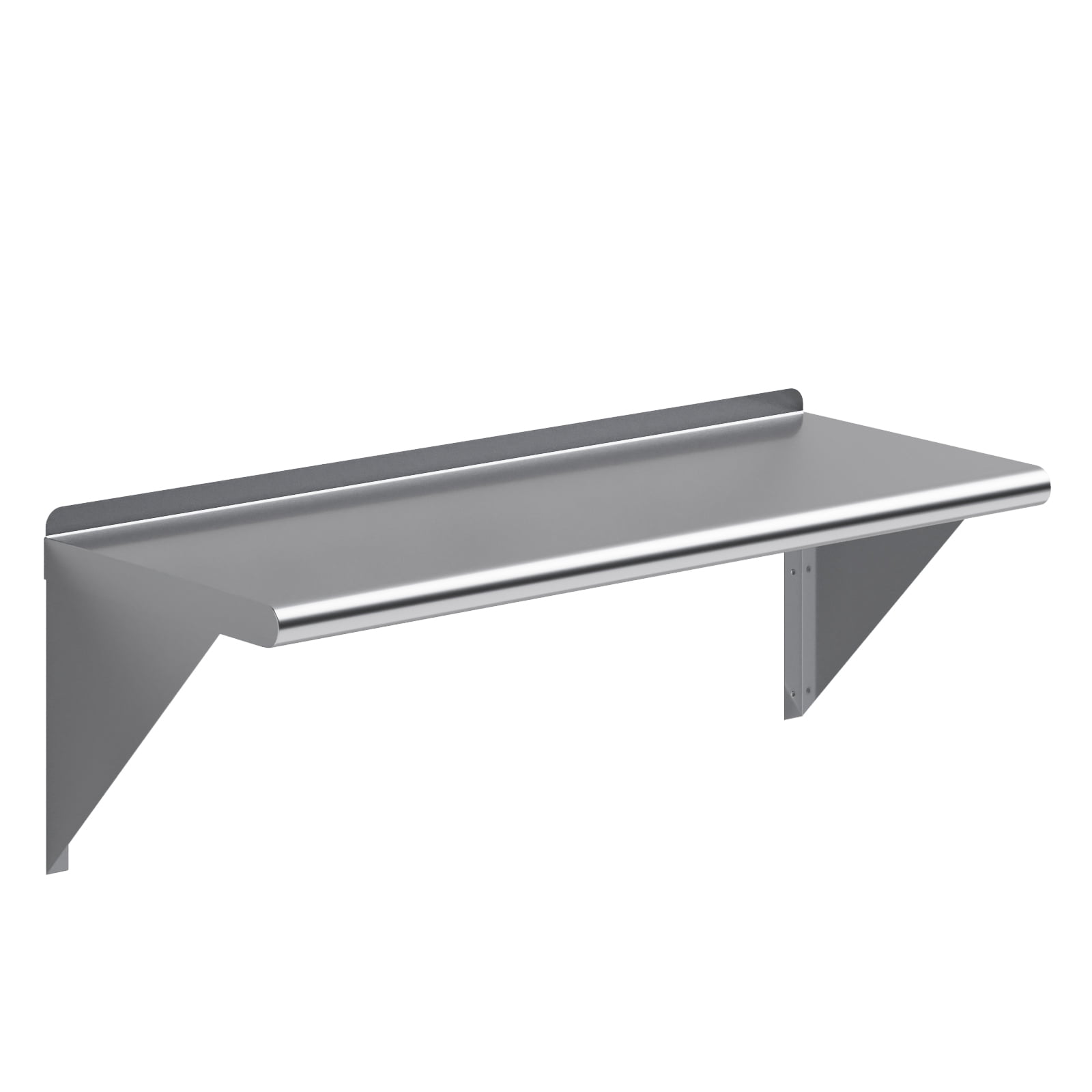 36" Stainless Steel Wall Shelf with Brackets