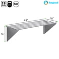 thumbnail image 1 of AmGood 48" Long X 18" Deep Stainless Steel Tubular Wall Shelf | NSF Certified | Appliance & Equipment Metal Shelving, 1 of 8